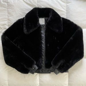 Sandro Paris Faux Fur Jacket